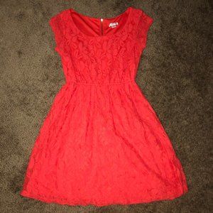 Xhilaration coral/orange a-line dress size XS